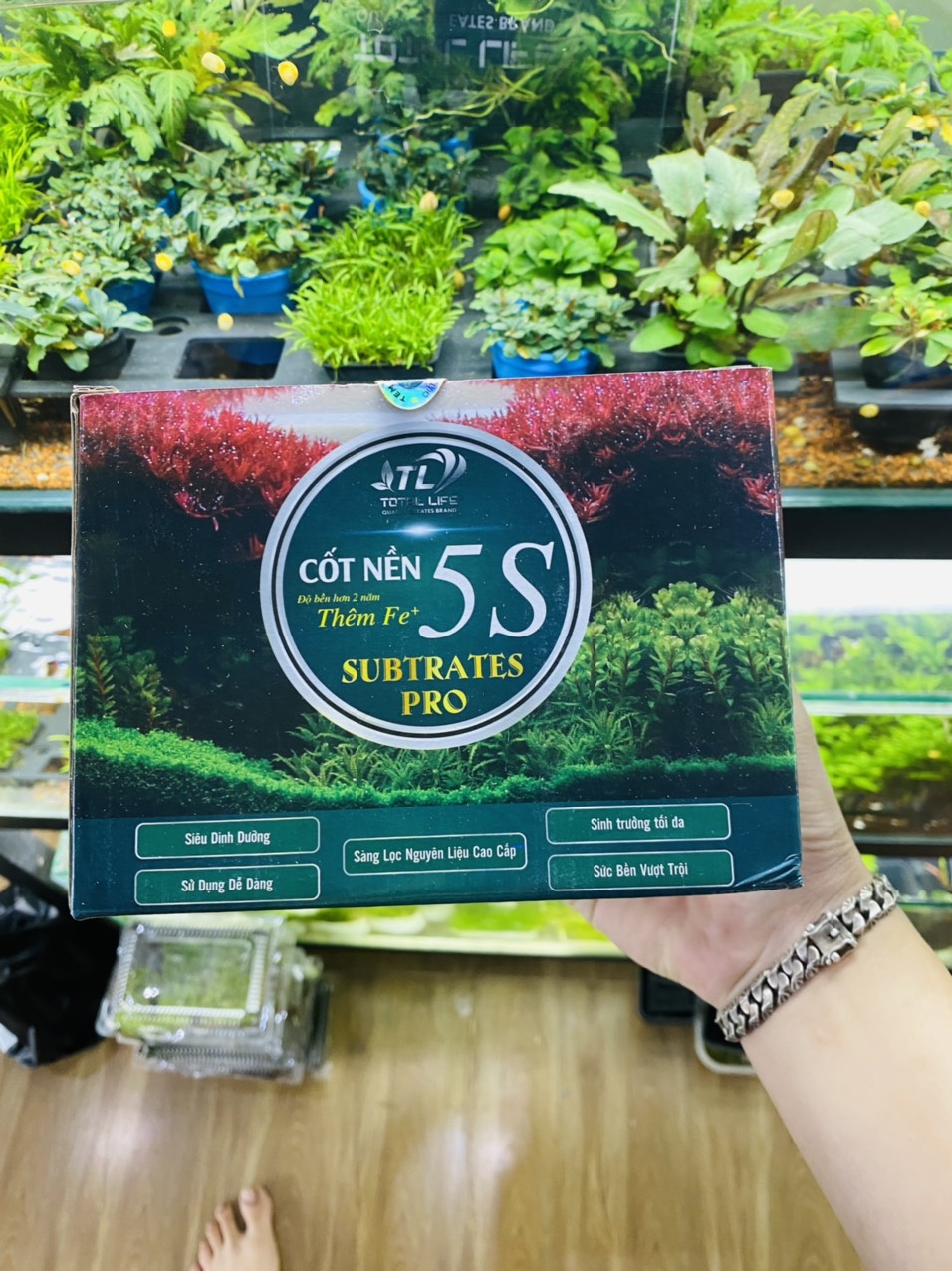 Cốt nền 5S TL Total Life ) cốt nền dinh dưỡng đậm đặc siêu bền cho bể thuỷ sinh vũ aqua