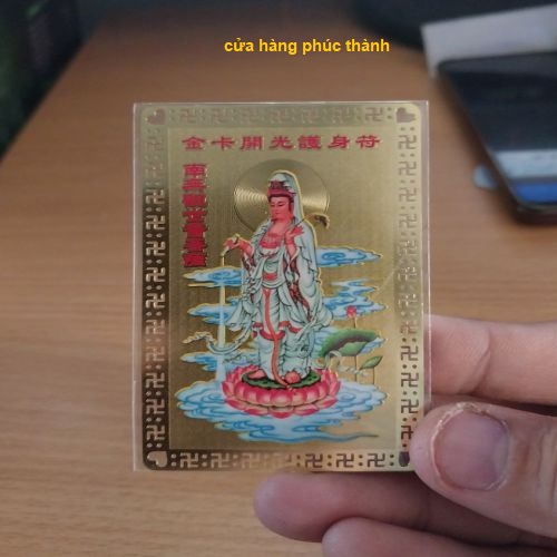 Kim bài linh phù quan thế âm nước cam lộ