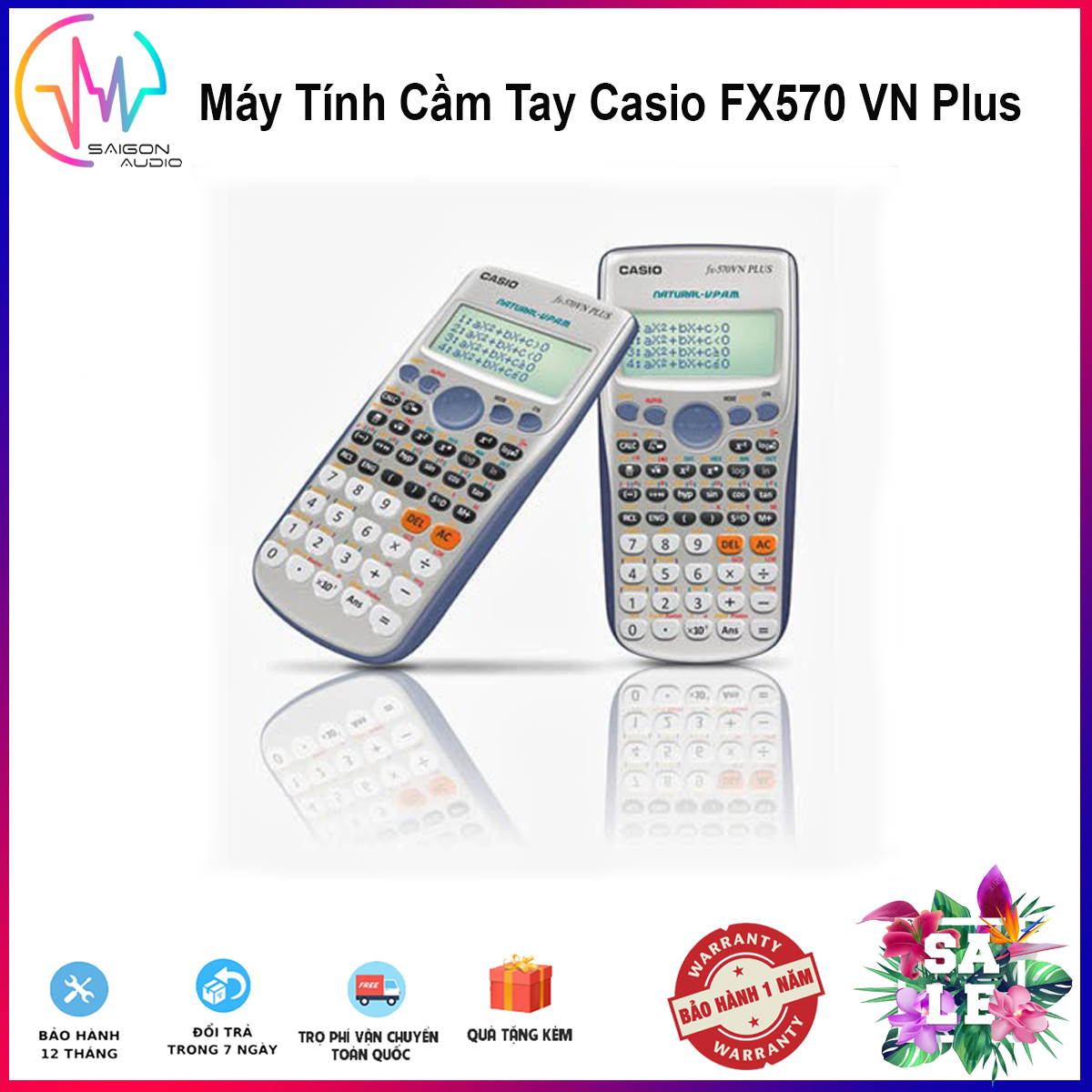 Máy tính cầm tay casio fx570 vn plus - máy tính học sinh, sinh viên giá giẻ 570vn plus - máy tính học tập, đồ dùng cho học sinh tính toán thực hiện hơn 400 phép tính cho học sinh cấp 2, cấp 3 sử dụng