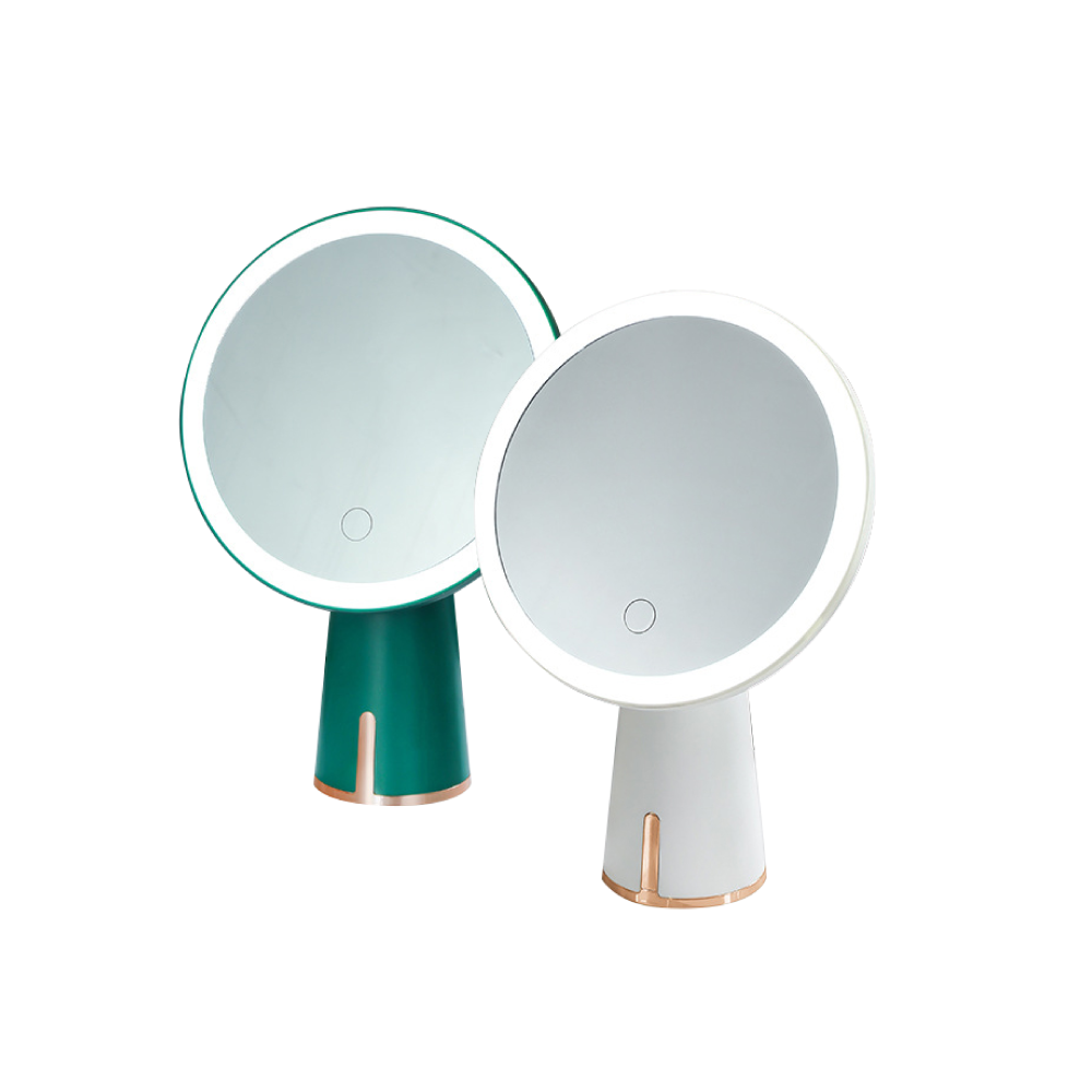 Gương đèn led trang điểm để bàn, kiểu dáng chân to beauty mirror -sp005359