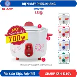 Điện Máy Phúc Khang x Sharp | Nồi Cơm Điện Nắp Rời Sharp KSK-D19V 1.8 Lít (Màu Ngẫu Nhiên Theo Hãng)
