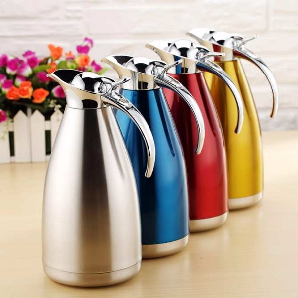 [HCM]BÌNH GIỮ NHIỆT NÓNG LẠNH 2 LỚP INOX CÁCH NHIỆT CAO CẤP ĐỘ BỀN CAO NẮP ĐẬY CHẮC CHẮN CÓ VÒI RÓT TIỆN LỢI TAY CẦM AN TOÀN DUNG TÍCH 2 LÍT
