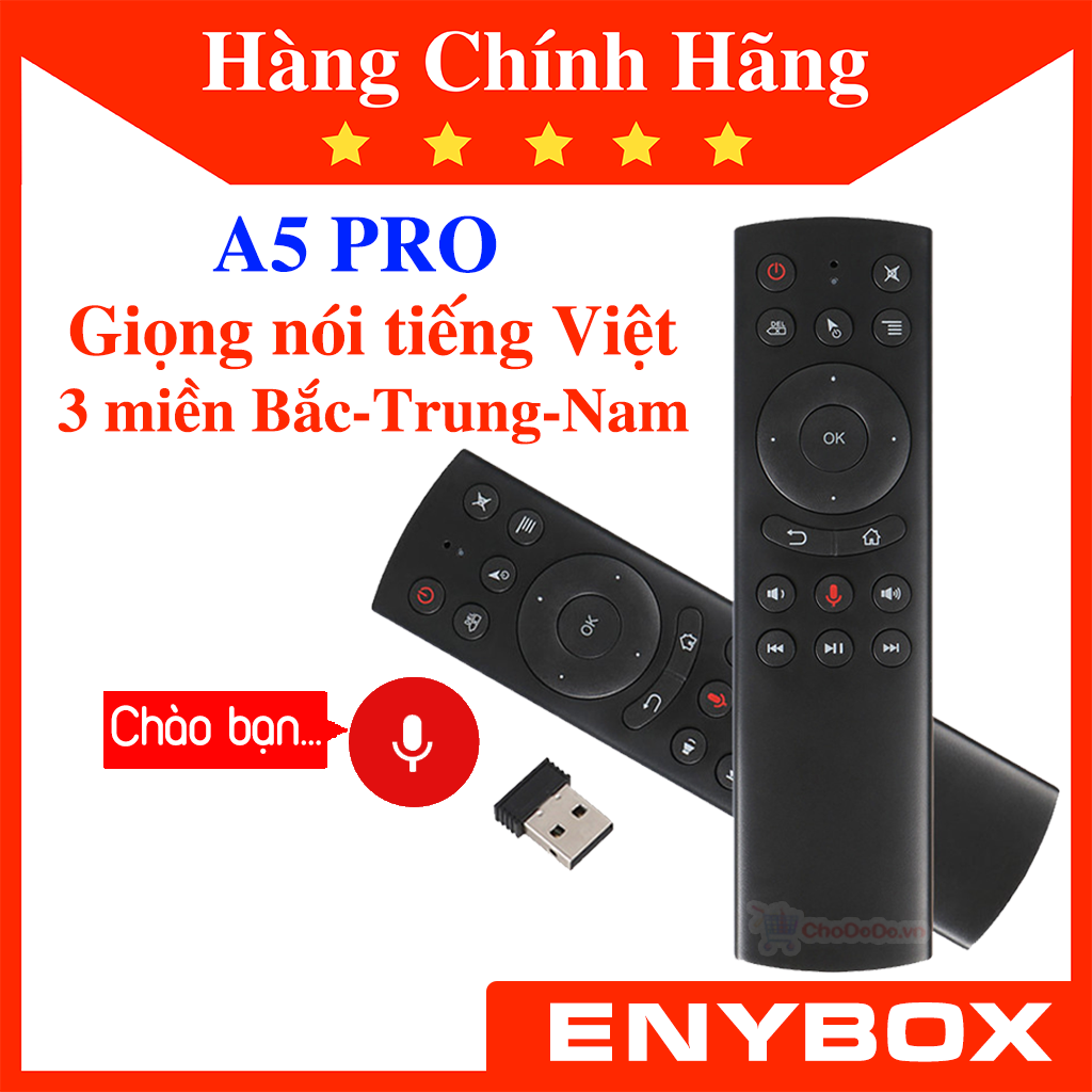 Chuột bay tìm kiếm giọng nói tiếng Việt A5 Pro Voice 1 chạm trên Android Box G10S, G20S