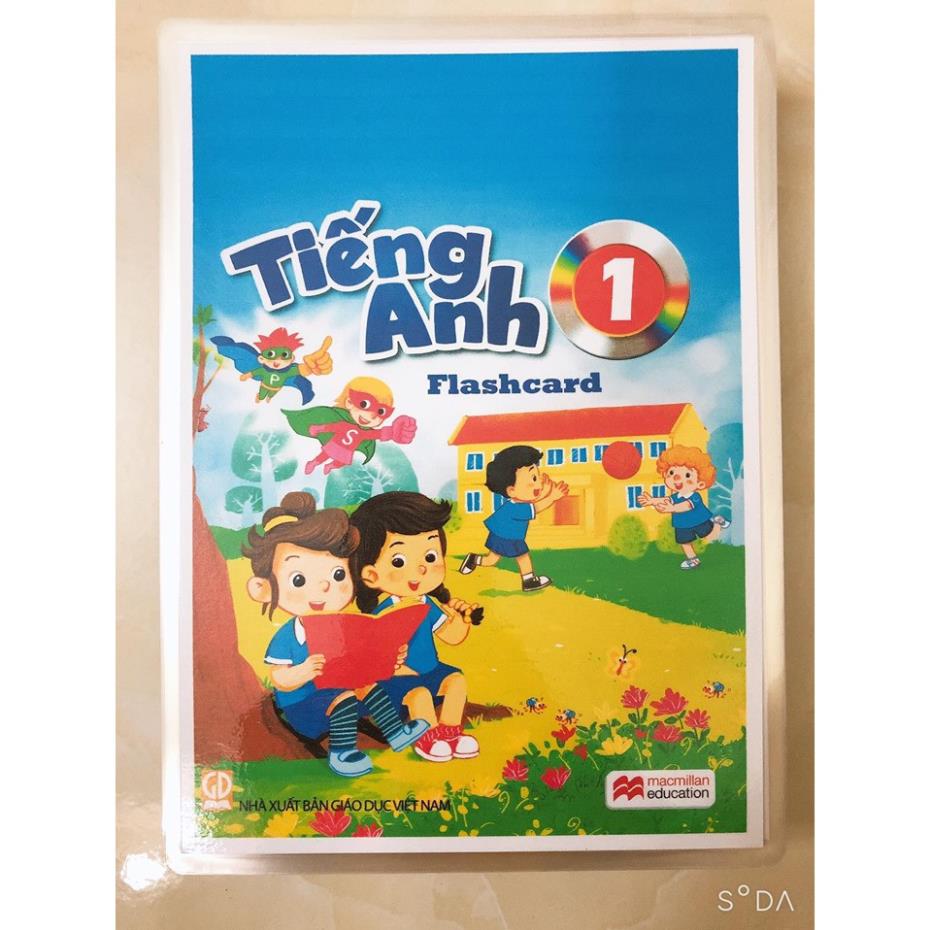 Bộ 81 Thẻ Flashcard Tiếng Anh lớp 1 - macmillan -ép plastics