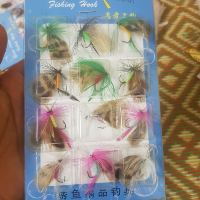 Mồi giả côn trùng, ong, muỗi , bướm 3d  (cam kết bán hàng chất lượng có bảo hành)