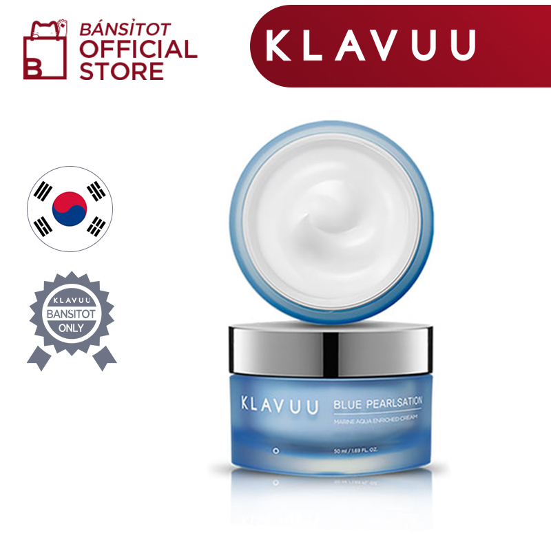 Kem dưỡng ẩm kiềm dầu KLAVUU Blue Pearlsation Marine Aqua Enriched Cream 50ml Moisture Cream