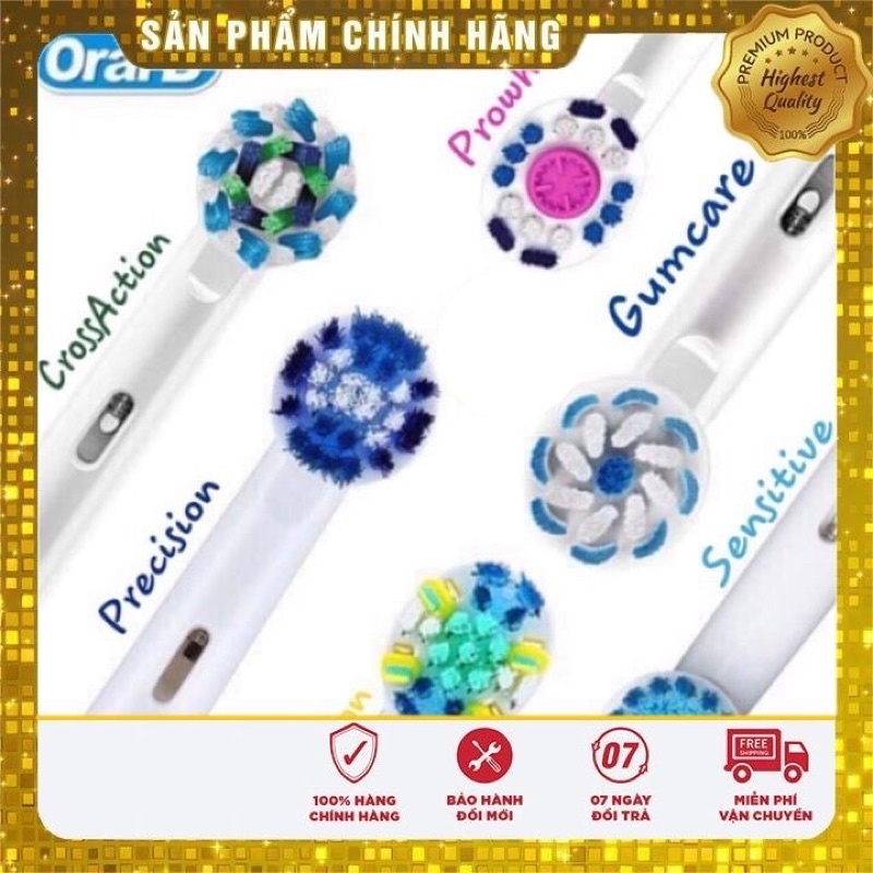 Lẻ 1 đầu thay bàn chải điện oral b người lớn trẻ em