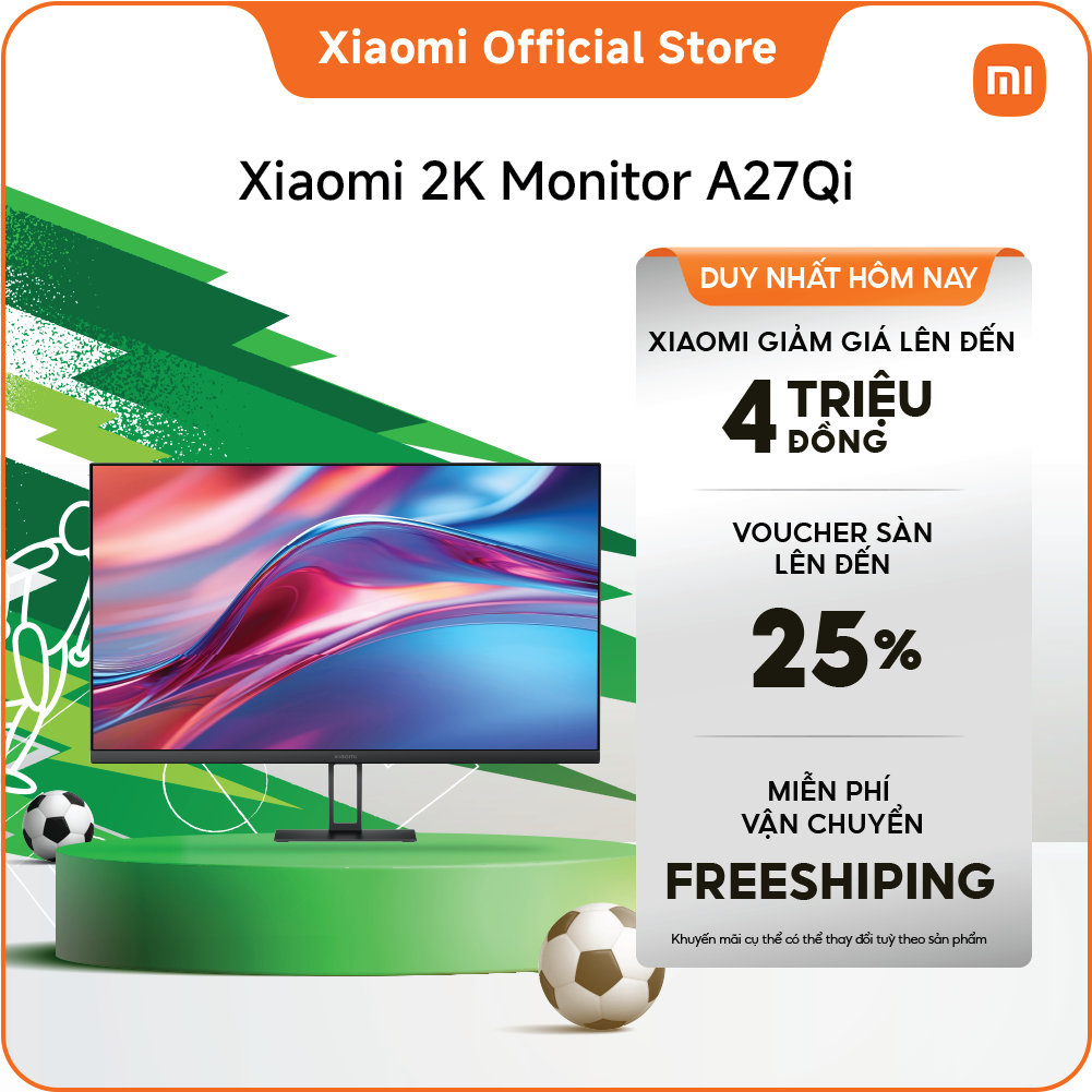 Xiaomi 2K Monitor A27Qi | 100Hz| Dải màu rộng 95% DCI-P3 100% sRGB |Màu sắc phù hợp