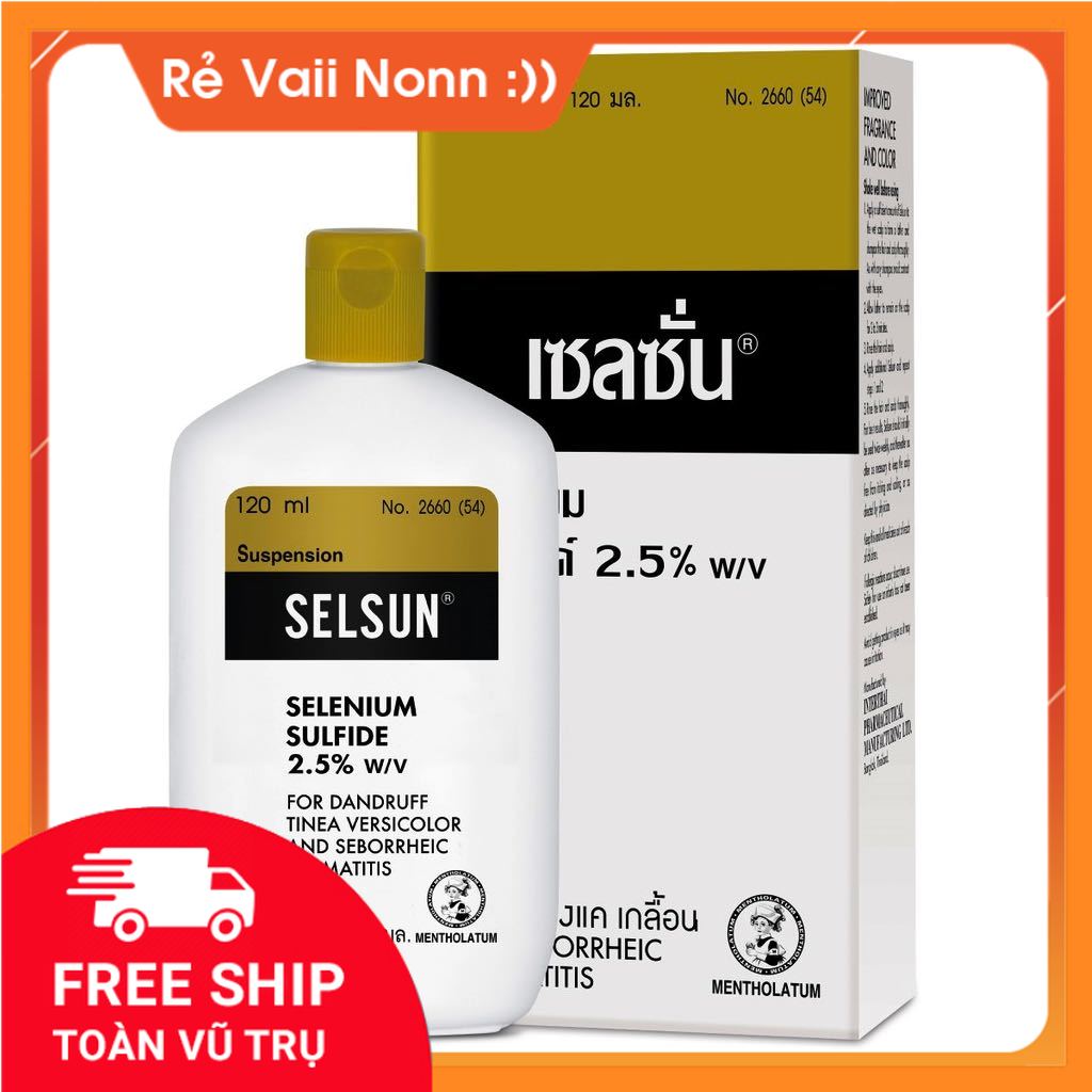 Dầu gội selsun thái lan 120ml tri gàu và nấm da đầu hiệu quả