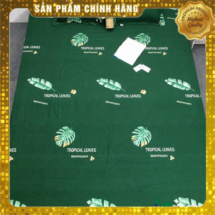 ┇ Bộ Ga Chun Trải Giường 3 món( 2 gối đầu 1 ga chun) chất liệu cotton poly không bai không xù