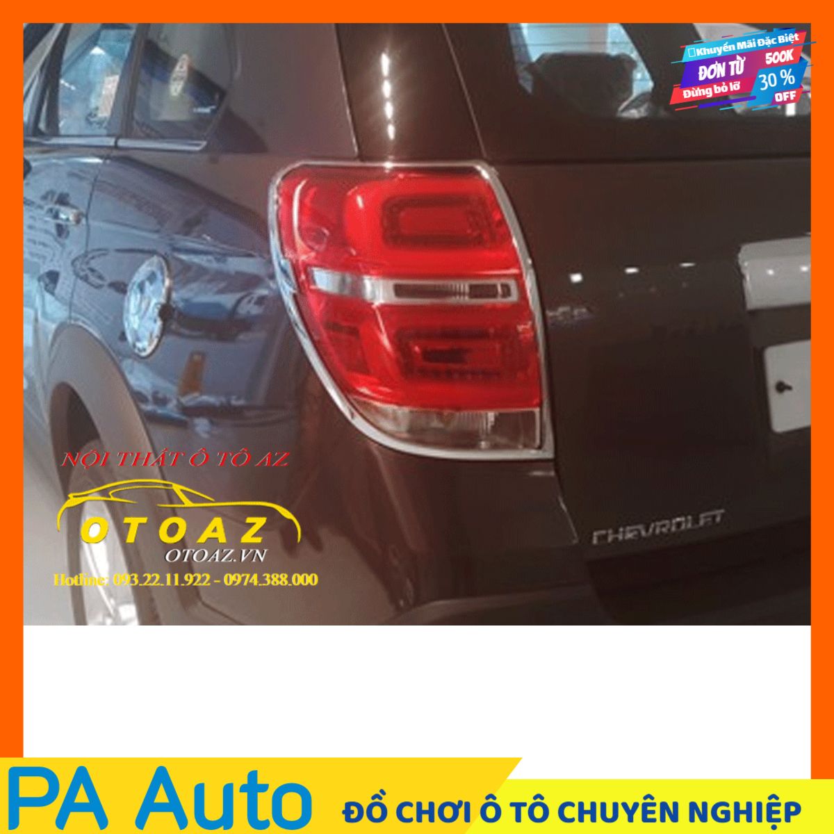 Viền đèn hậu cho xe Captiva 2009