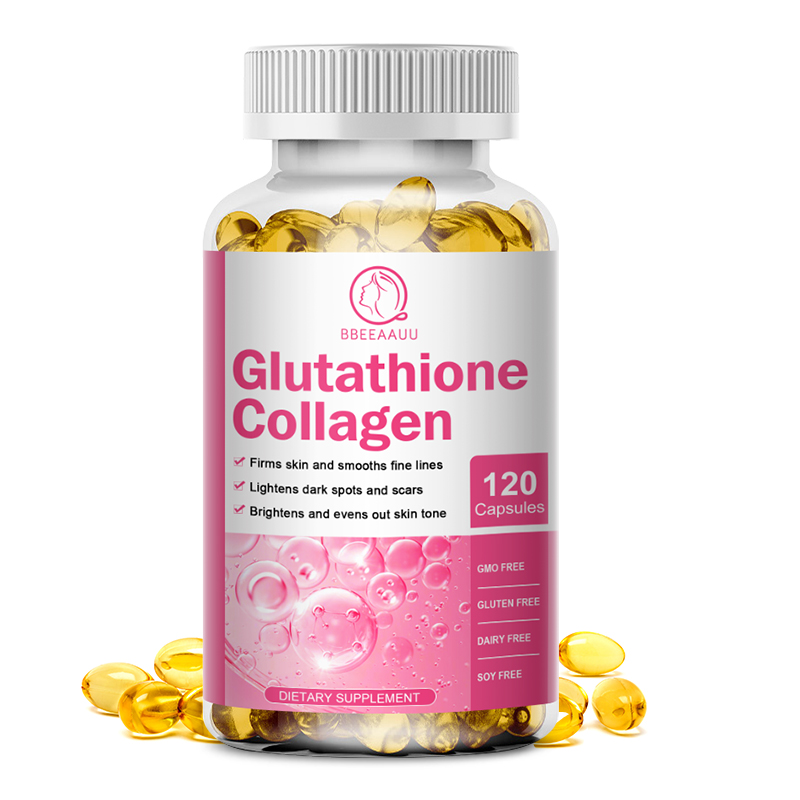 Bbeeaauu Glutathione Collagen viên nang với vitamin C cho chống lão hóa và