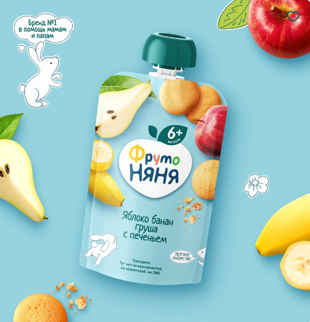 TRÁI CÂY NGHIỀN FRUTO VỊ TÁO CHUỐI BÁNH date 2025(9- 6m+), cam kết hàng đúng mô tả, chất lượng đảm bảo, an toàn đến sức khỏe của trẻ