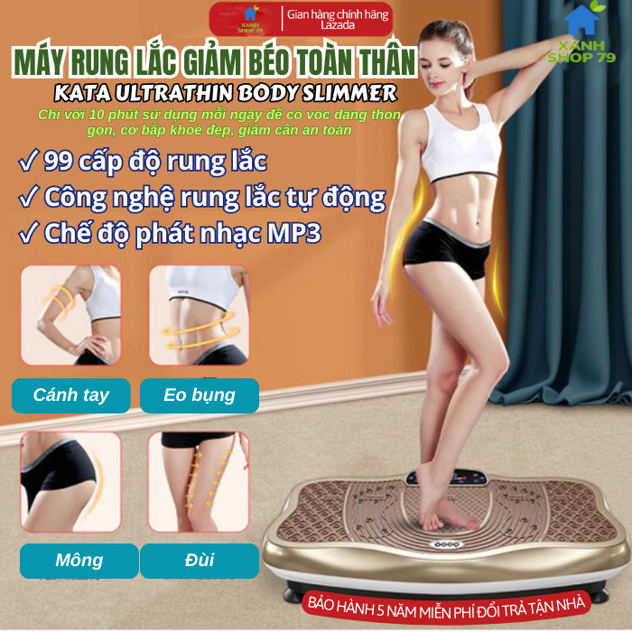 Máy tập gym rung lắc giảm cân, Máy rung lắc toàn thân giảm béo bụng nhanh chóng, 120 cấp độ rung, tải trong lên tới 150kg - Máy massage giảm mỡ bụng, máy tập thể thao rung, máy rung massage tập thể dục, máy chạy bộ, máy tập bụng