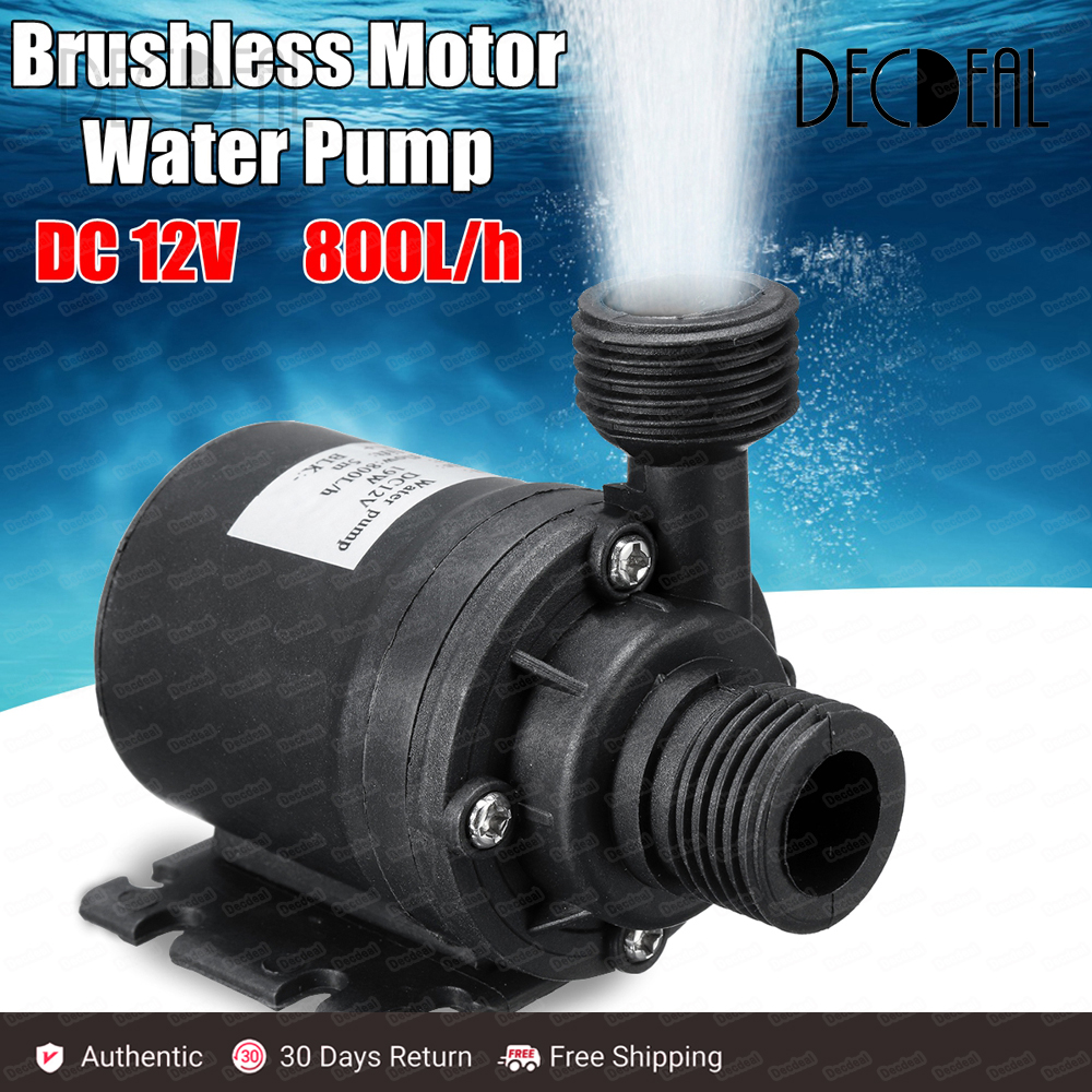 Máy Bơm Nước Chìm Động Cơ Không Chổi Than DC 12V Siêu Yên Tĩnh 5M 800L/H