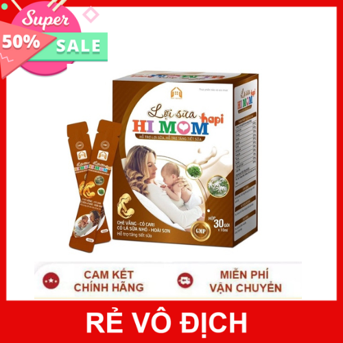 Lợi sữa hi mom ,nhiều sữa,mát sữa hộp 30 gói