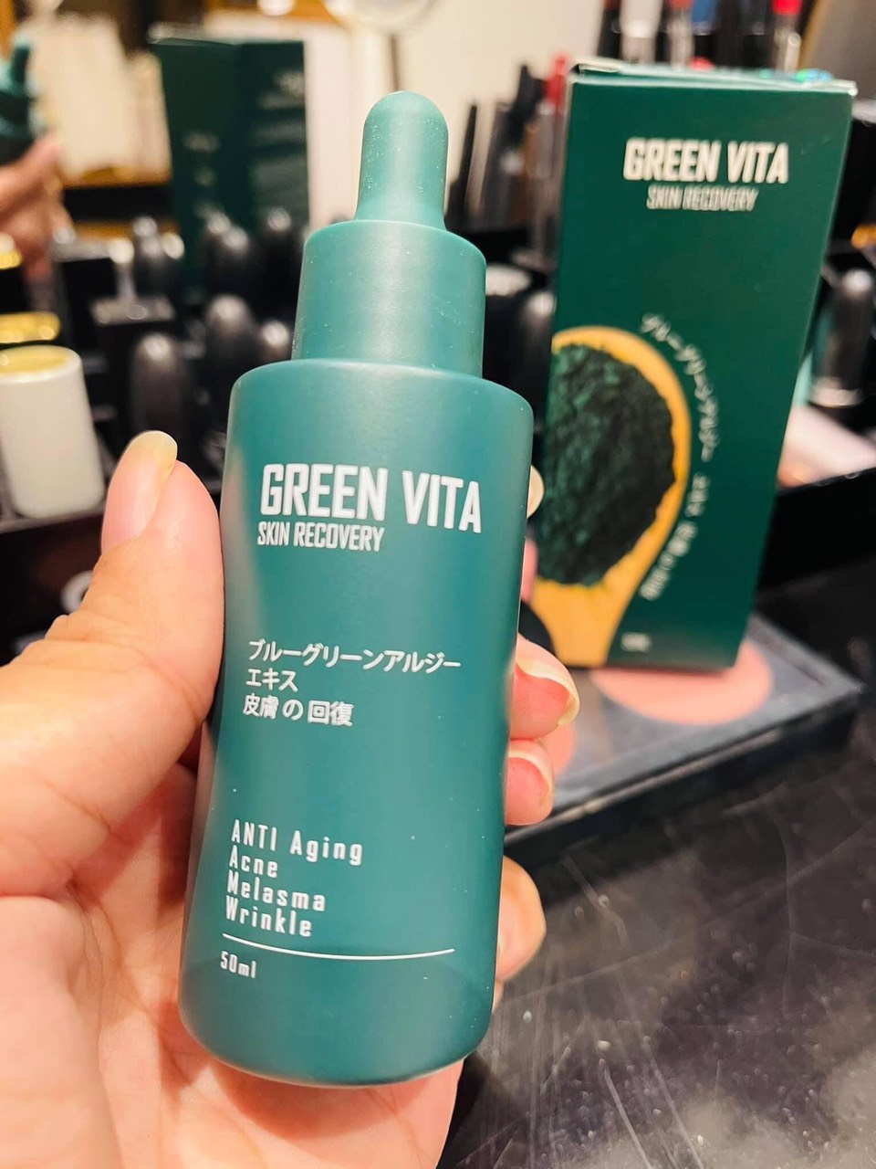 Serum Tái Sinh Da Siêu Vi Tảo Green Vita Skin Recovery ( TẶNG GHIM CÀI ÁO CỰC XINH)