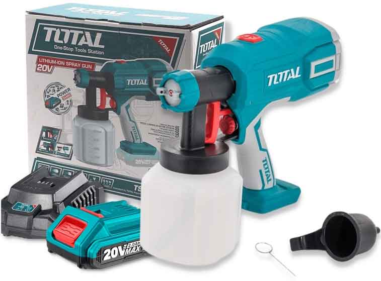 20V Bộ máy phun sơn dùng pin Total TSGLI20406 (1 thân máy, 1 pin, 1 sạc) MODEL MỚI
