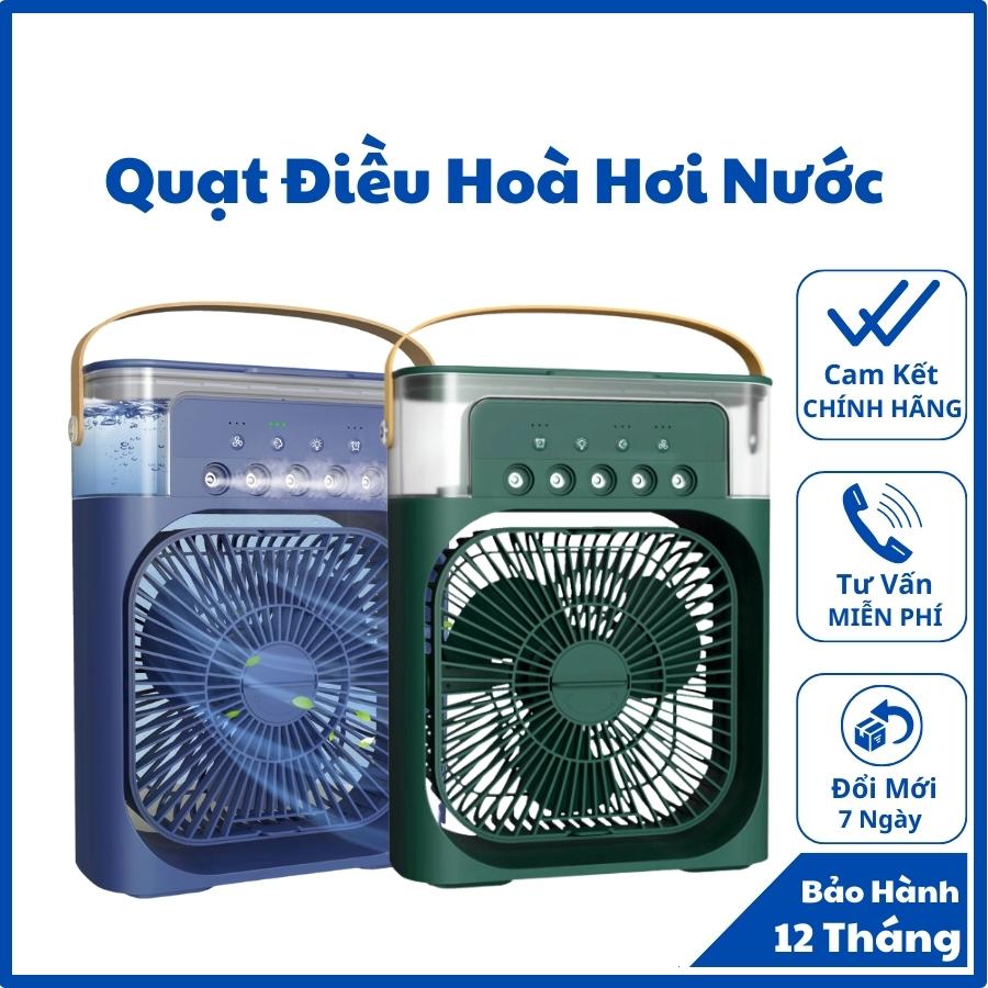 Quạt điều hòa phun sương hơi nước mini 600ml, quạt phun sương hơi nước 3 chế độ hẹn giờ thông minh