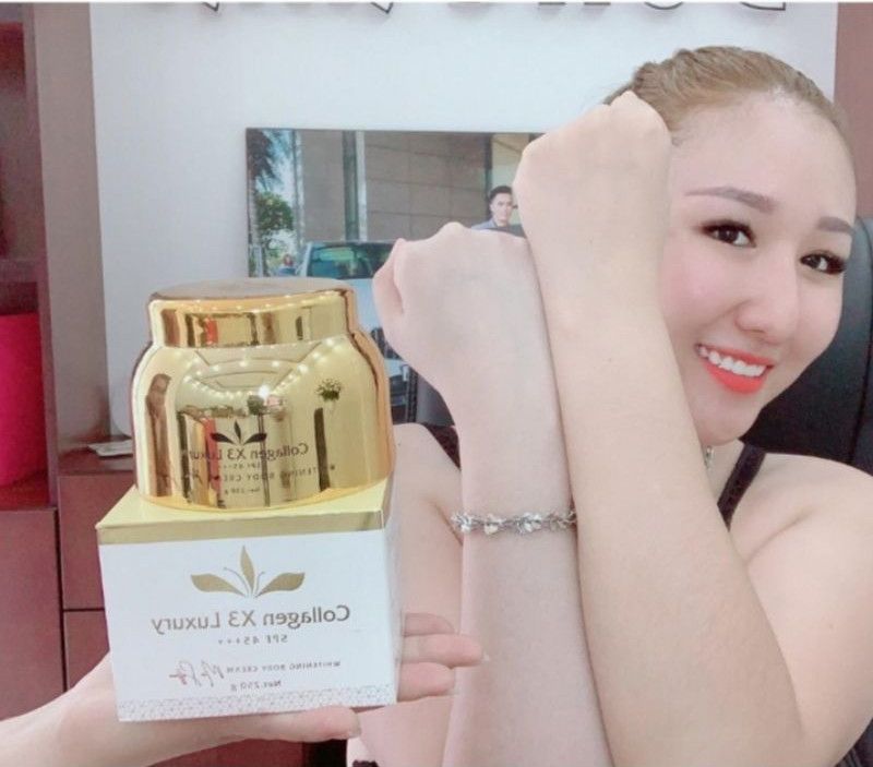 Kem Body Collagen X3 Luxury hàng xịn 250g-trắng siêu tốc