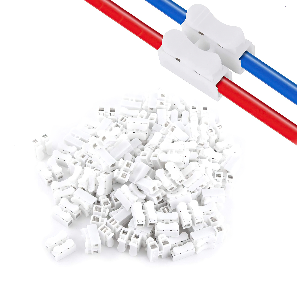 Combo 50/100 cút nối dây điện, kẹp nối dây đôi ch2 ch-2