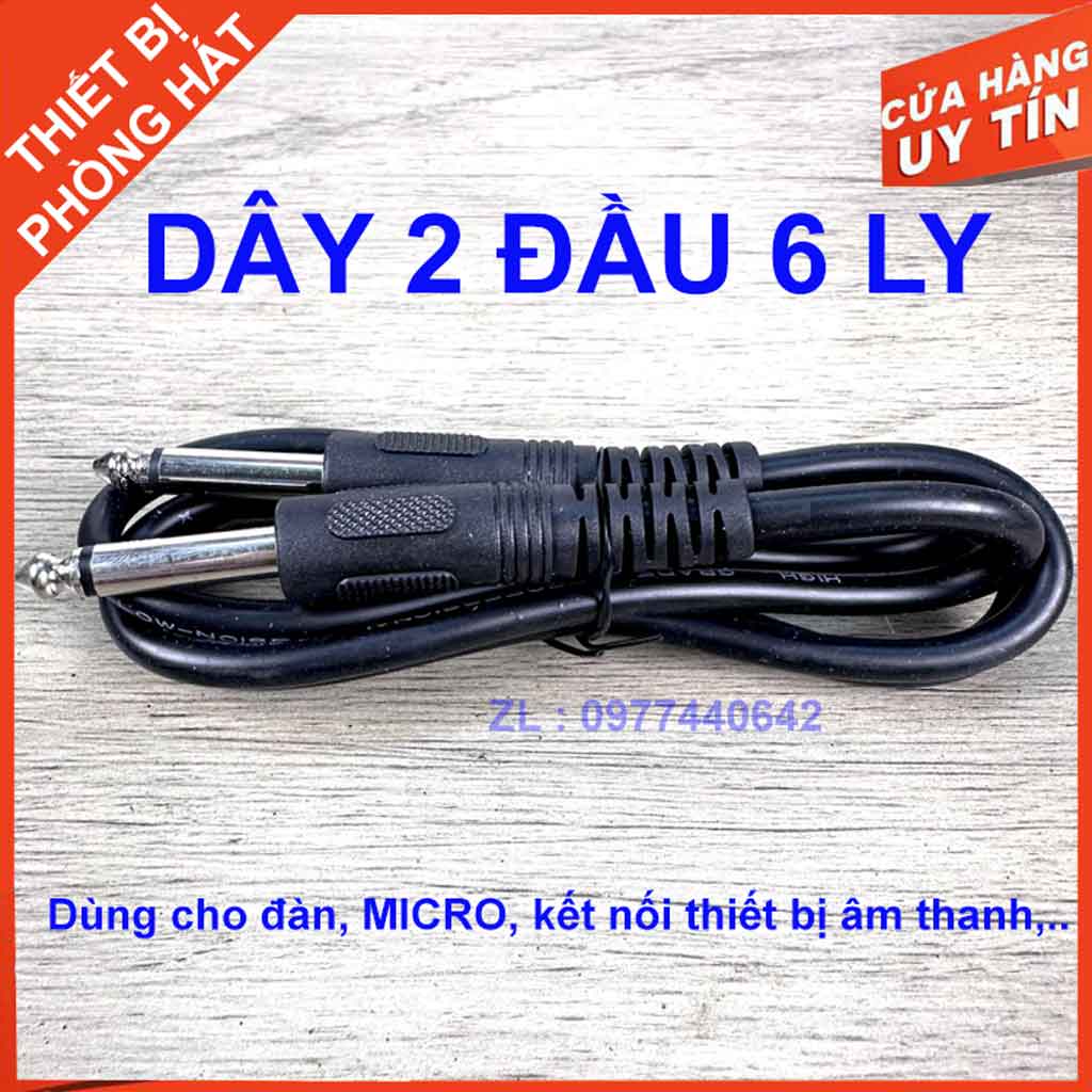Dây kết nối 2 đầu 6 ly màu đen dùng cho âm thanh