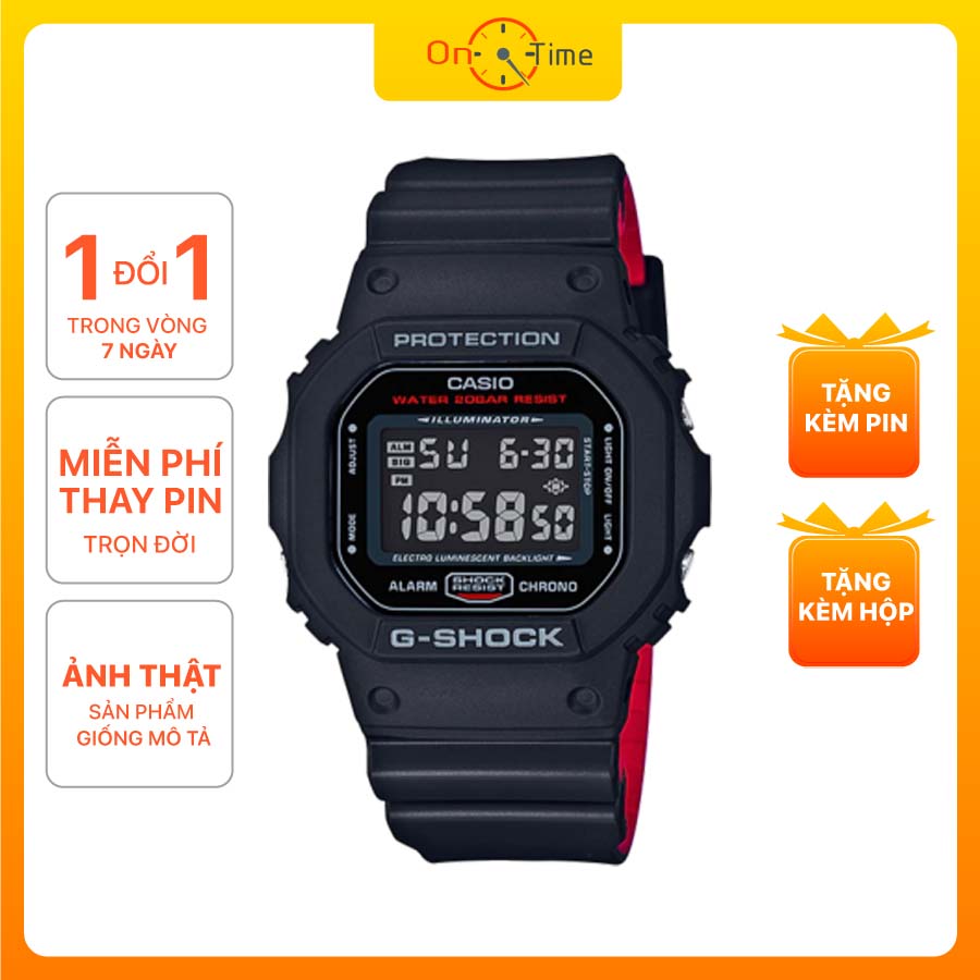 [ Full Box ] Đồng Hồ Thể Thao Nam Nữ CASIO G-Shock Dw5600 (1:1) chống va đập, chống sốc, đèn LED cực đẹp