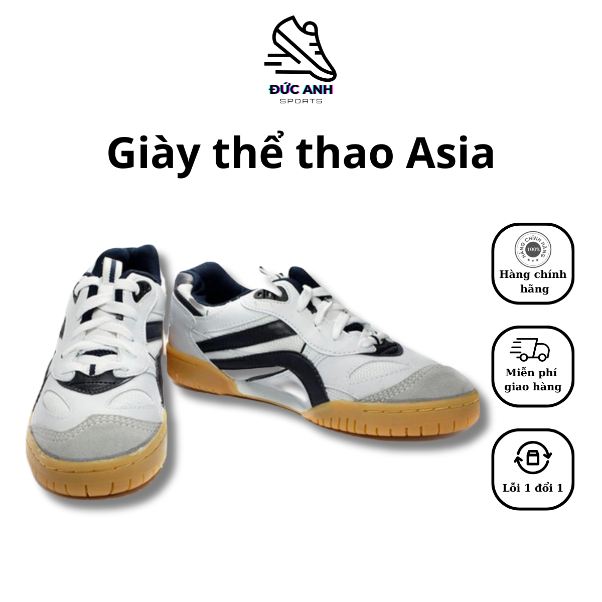 [Hàng có sẵn] Giày asia chính hãng.Giày thể thao asia chuyên sử dụng trong bóng chuyền, cầu lông,bóng bàn.Giày đế kếp