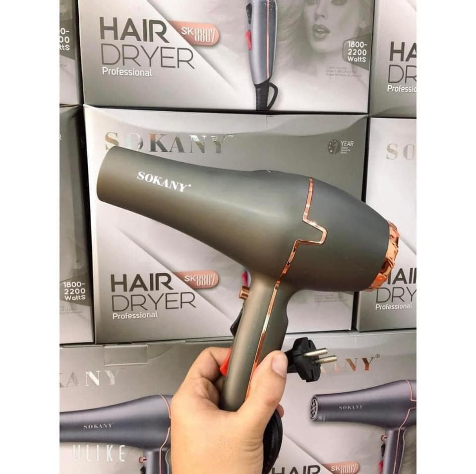 Máy sấy tóc nóng lạnh 3 chiều sokany 8807 tiện lợi