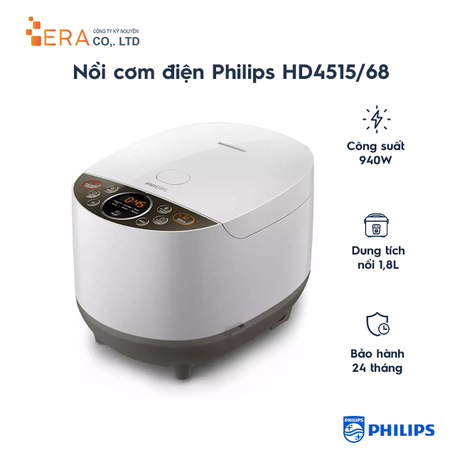 Nồi cơm điện tử philips hd4515