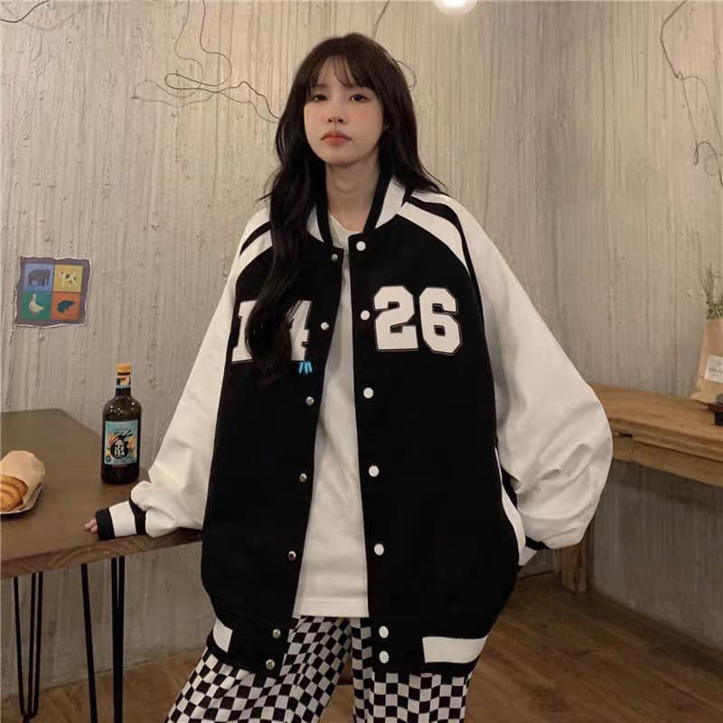 Áo Khoác Bomber Nỉ Nam Nữ Unisex Form Rộng Chất Bao Đẹp Dày Dặn Thời Trang Thu Đông Oversize, Áo khoác ngoài - 1989