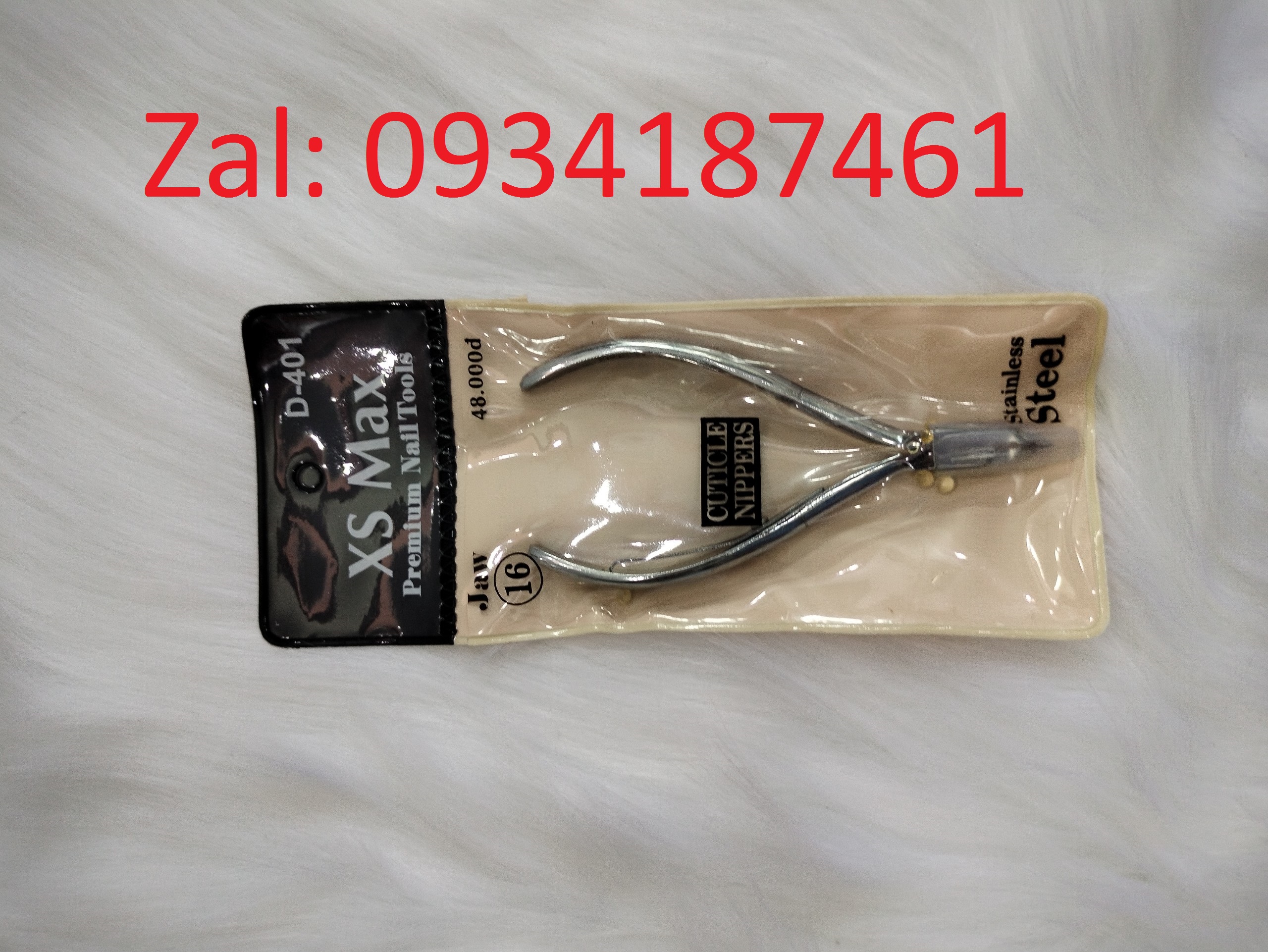 Kềm cắt da tay chân chuyên dùng, mũi kềm nhọn, không hỡ khe XS Max