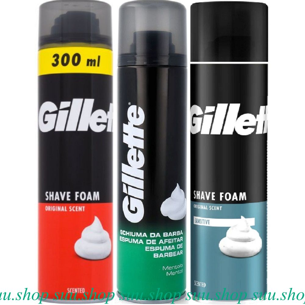 Bọt cạo râu Gillette Foamy Shave 300ml chính hãng
