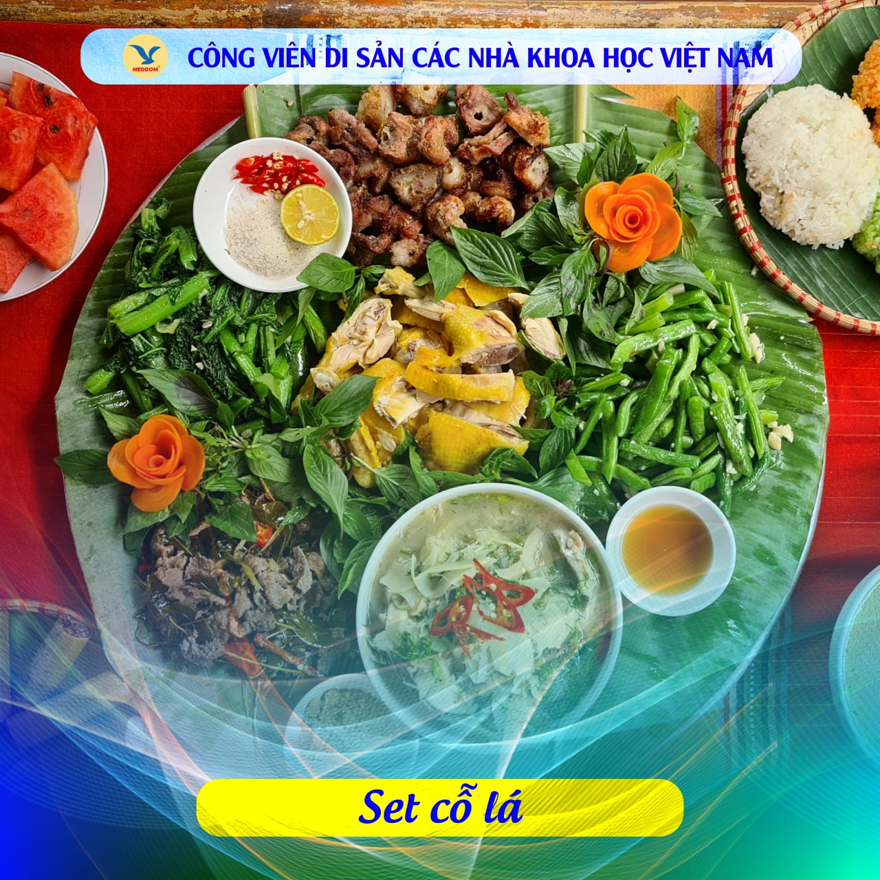 Evoucher - Cỗ lá - ẩm thực độc đáo của dân tộc Mường tại Hòa Bình - Công viên Di sản
