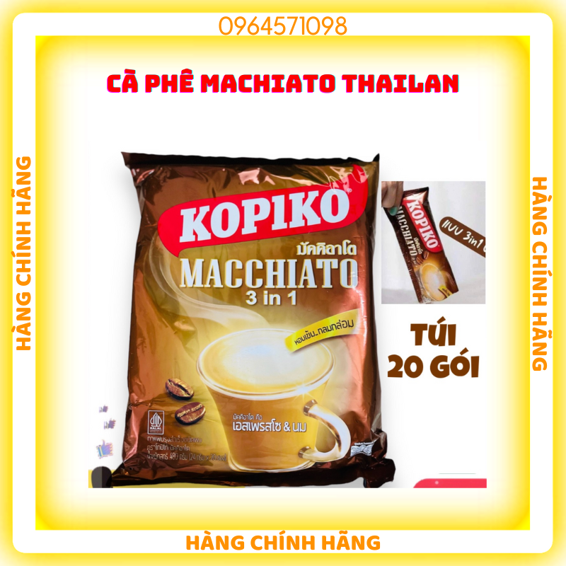 Cà phê hòa tan Kopiko Macchiato 480g