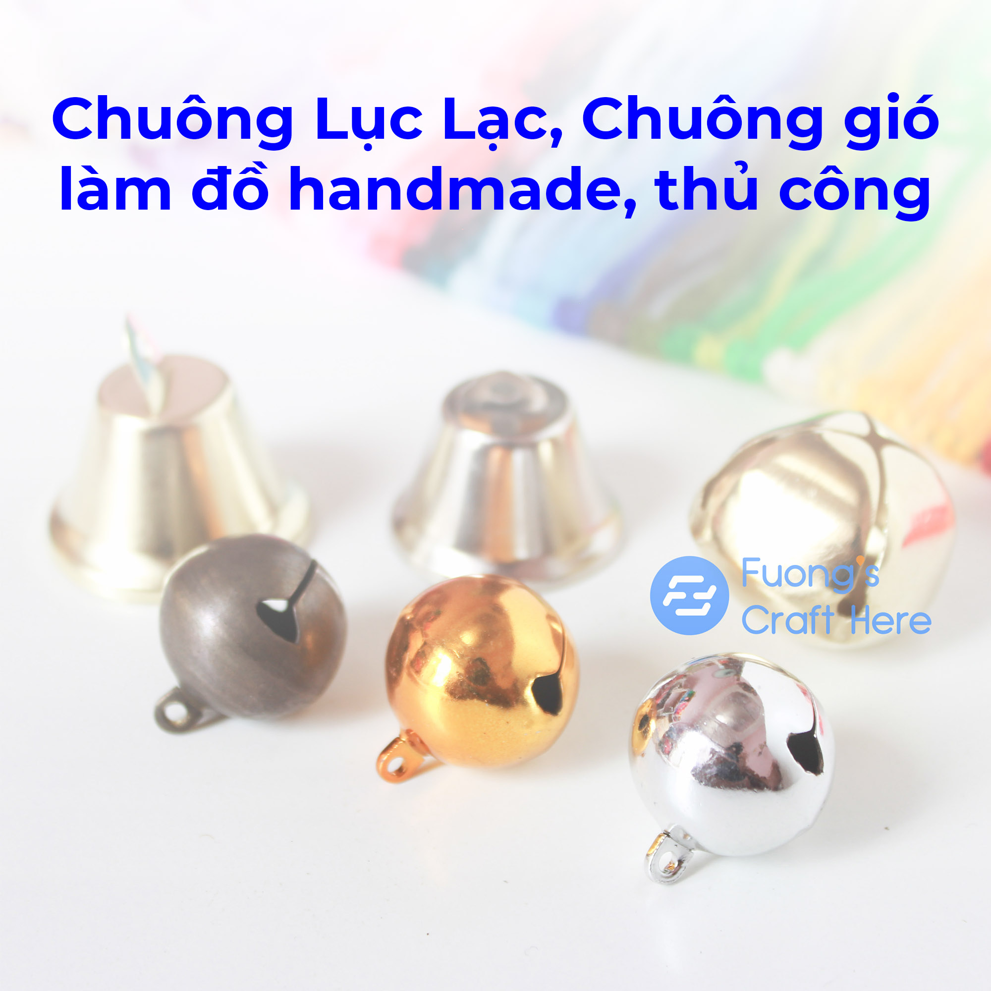 Chuông lục lạc làm đồ handmade