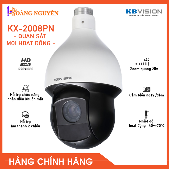 Camera quan sát kbvision kx-2008pn - zoom số 16x - công nghệ hoàng nguyễn