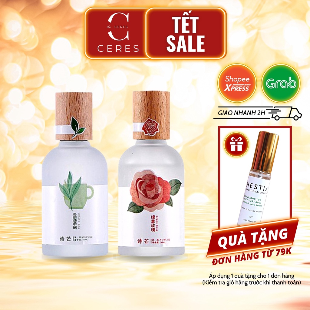Nước hoa nữ - xịt thơm body mist shimang toàn thân - nước hoa nắp gỗ 50ml