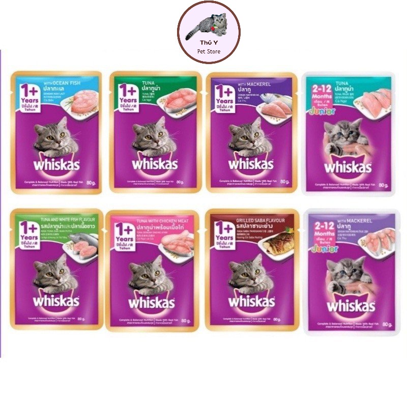 Pate cho mèo whiskas gói 80gr - Thức ăn cho mèo