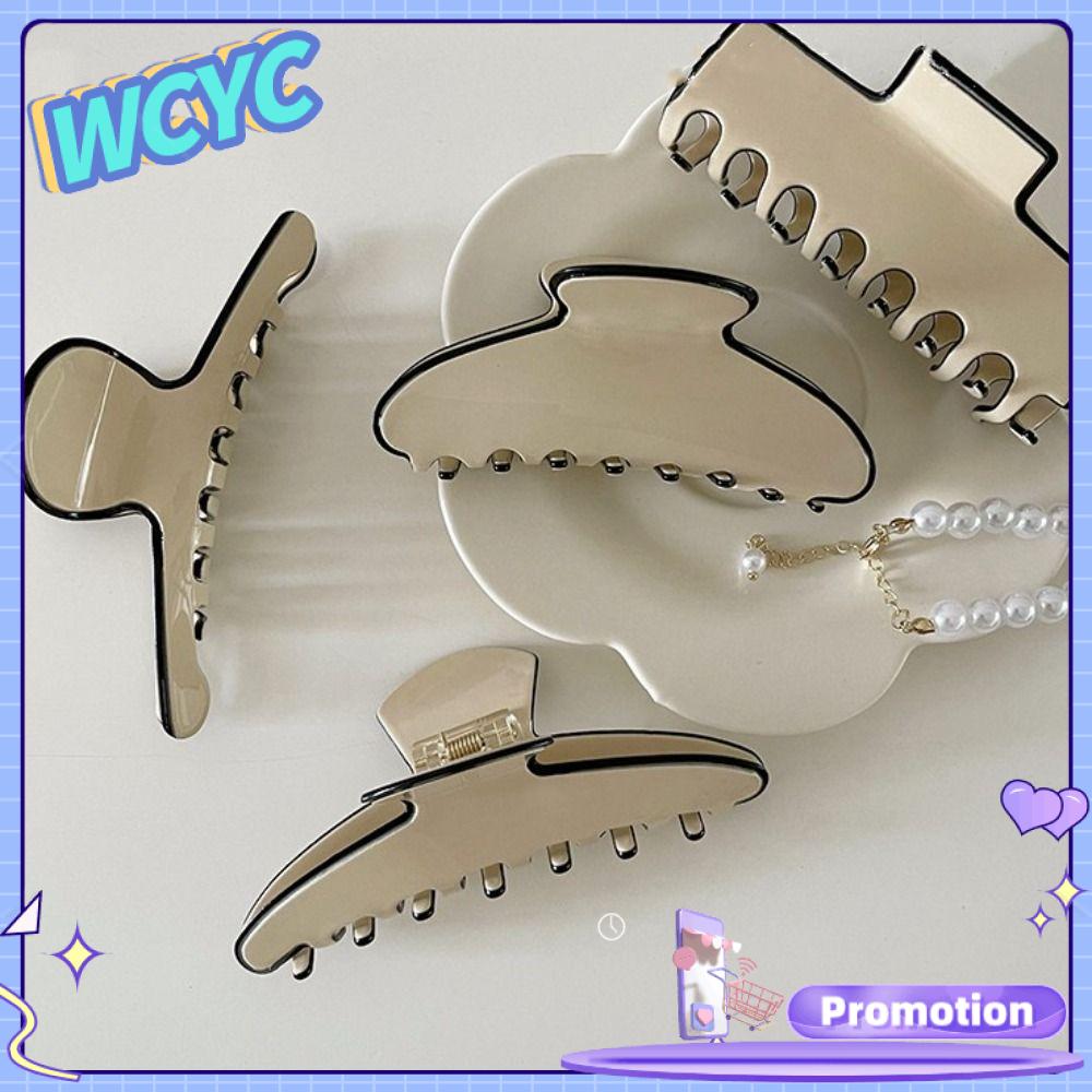 Wcyc kẹp tóc hình học không đều cho nữ kẹp càng cua acrylic kẹp tóc càng cua kẹp tóc kẹp tóc