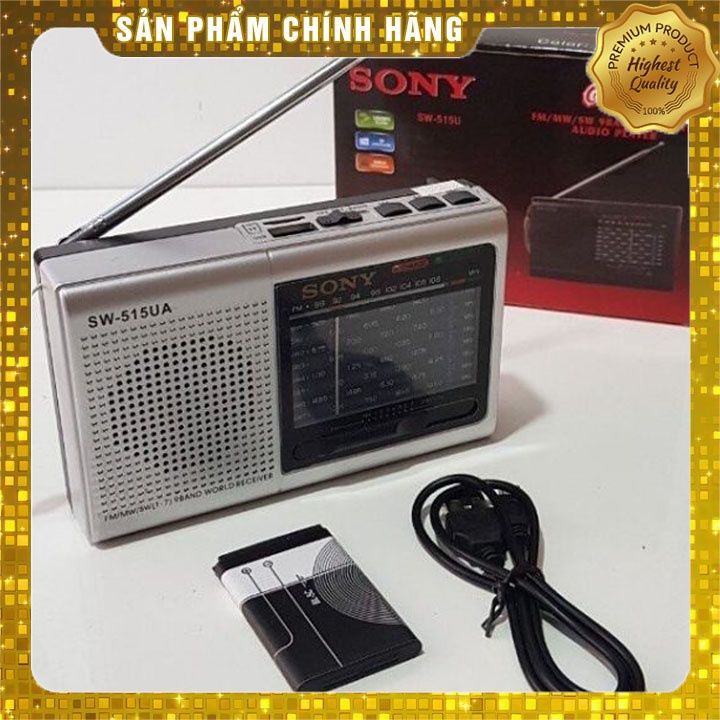 Máy Nghe Nhạc Kiêm Đài Radio Sony SW-515U Hỗ Trợ Thẻ Nhớ, USB