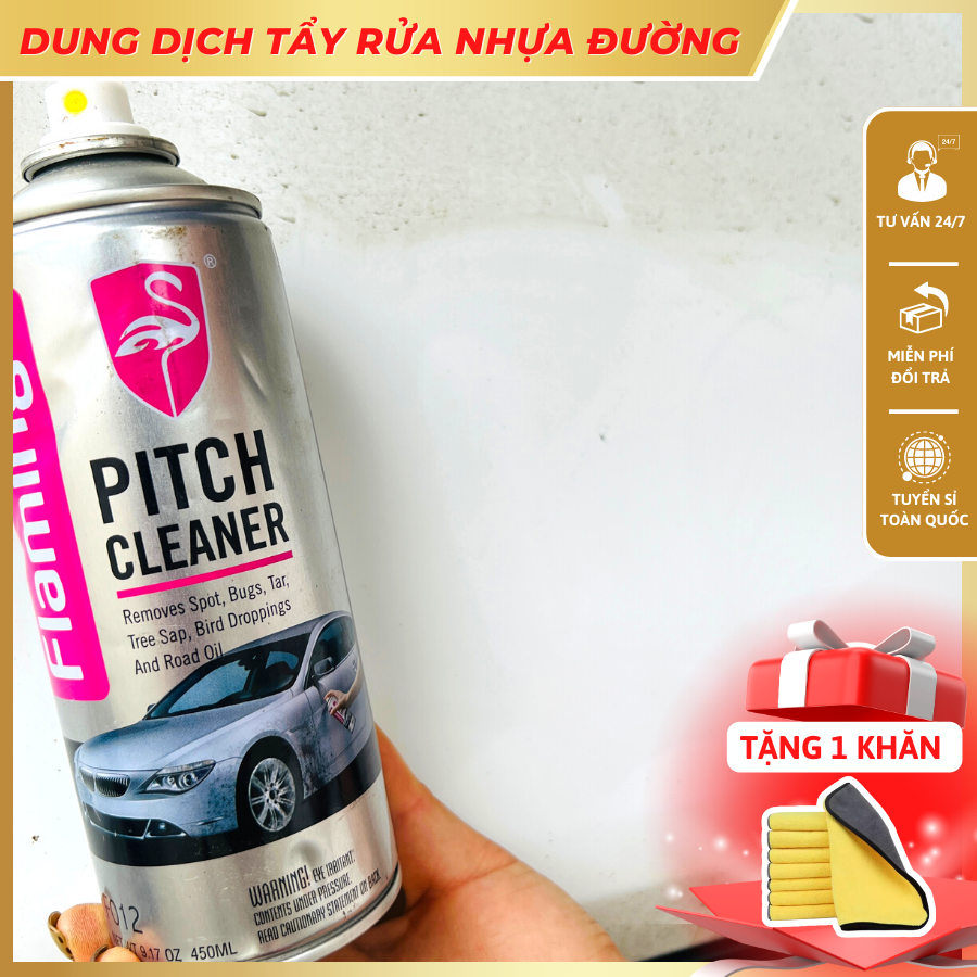 Dung Dịch tẩy Nhựa Đường ô tô, tẩy keo 450ml