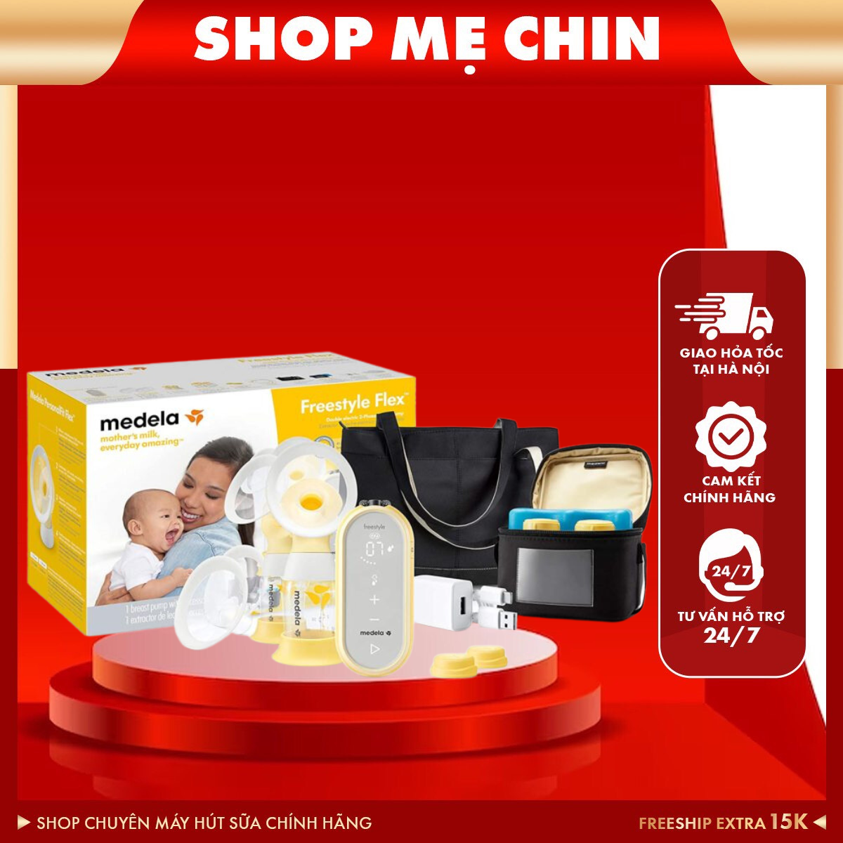 Máy hút sữa medela freestyle flex like new