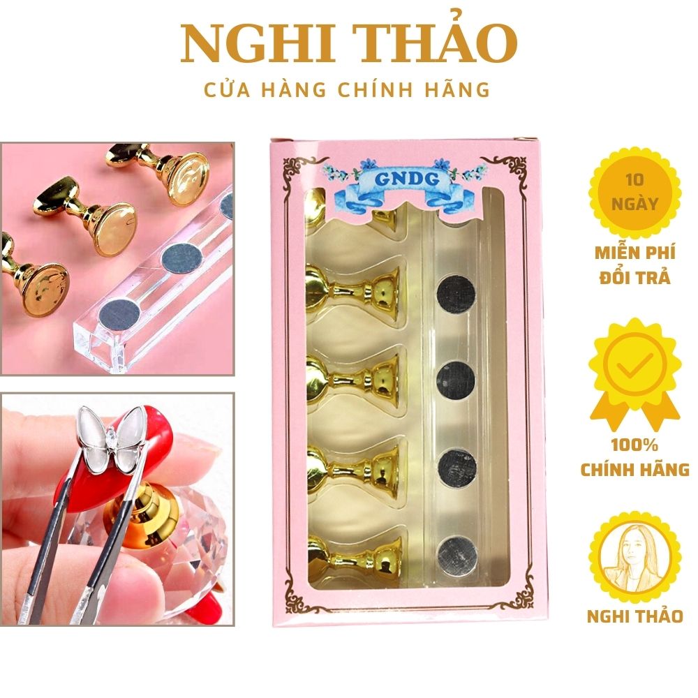 Đế gắn móng giả nam châm phụ kiện nail
