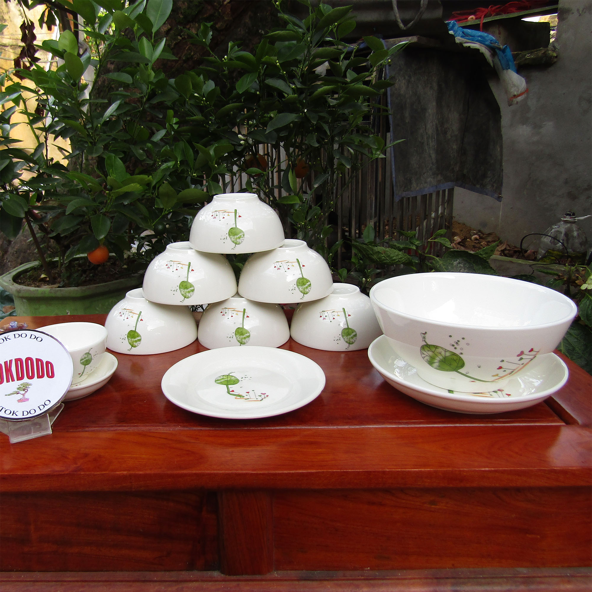 Bộ Bát Đĩa Bát Tràng Men Bóng 11 Món Nhiều Mẫu