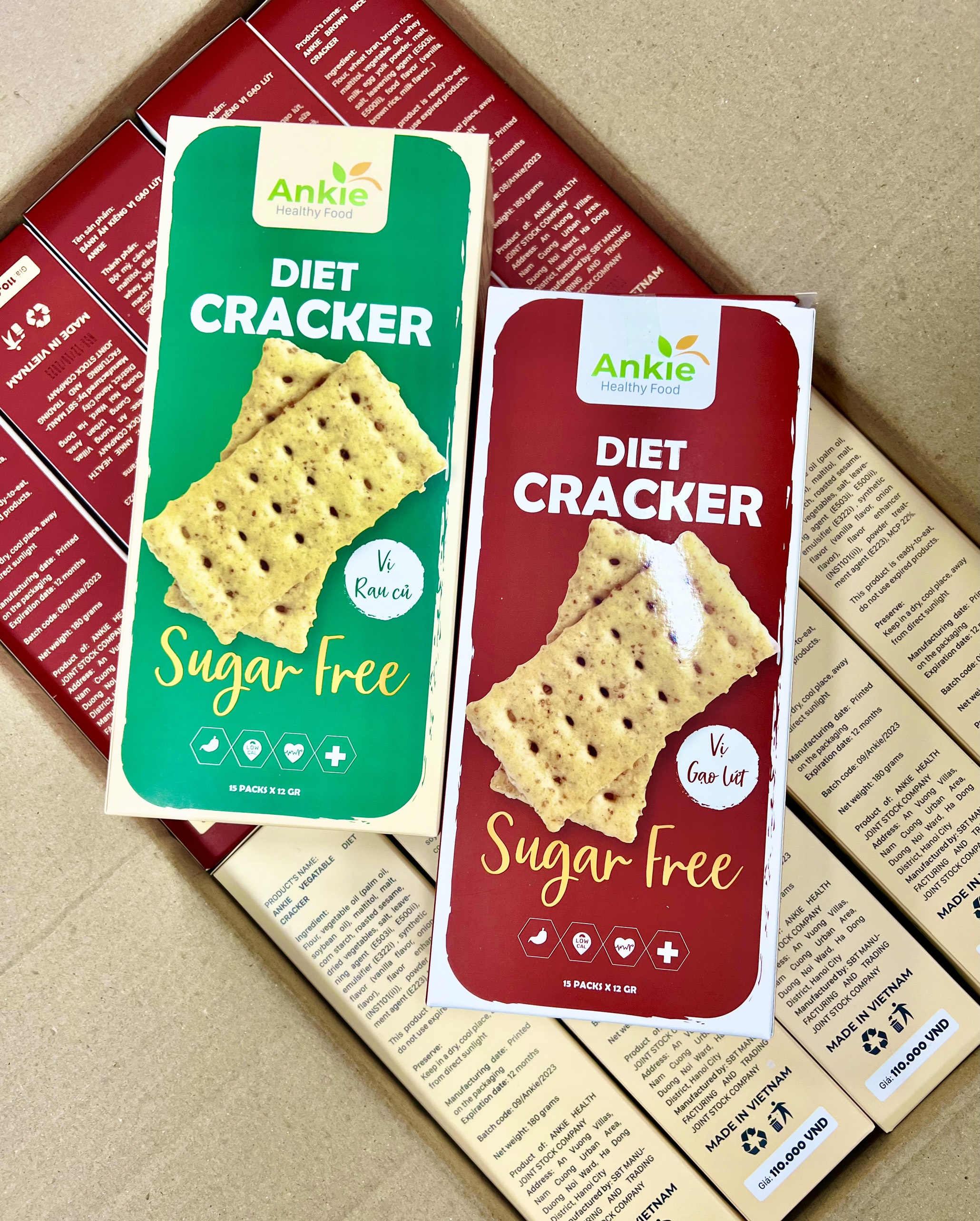 Ankie vegatable and brown rice sugarfree cracker