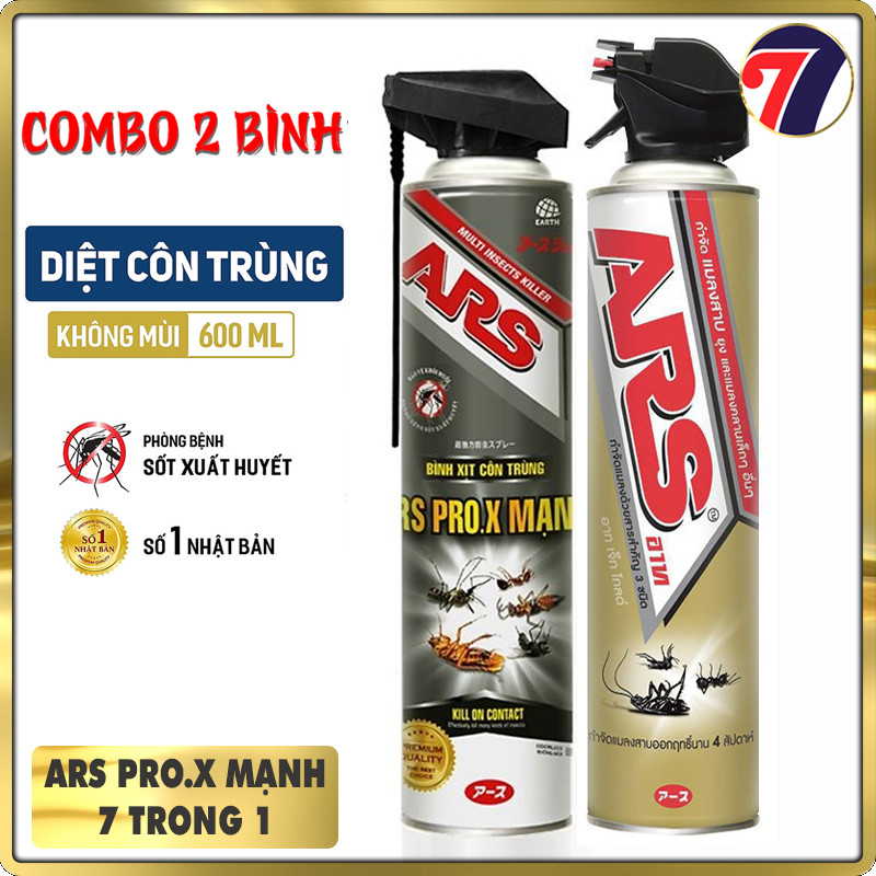 Bình xịt côn trùng ars pro.x mạnh & jet gold s 600ml. ars nhãn hiệu tin dùng của mọi nhà