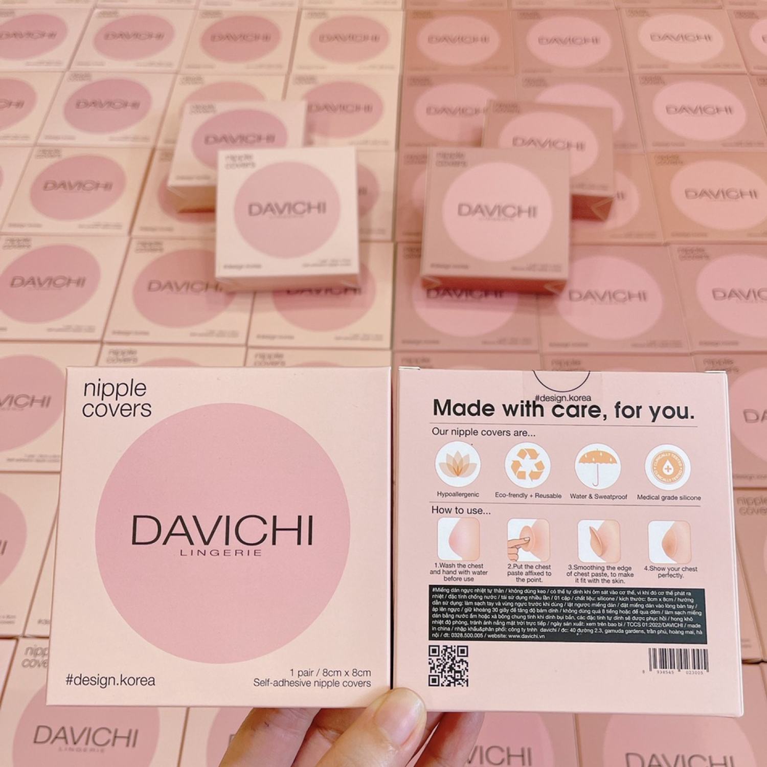 Miếng Dán Ngực Davichi Dán Ngực Silicon Sinh Nhiệt Tự Thân