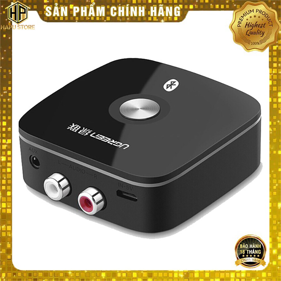 Bộ thu bluetooth 5.1 ugreen 40759 hỗ trợ aptx ll cao cấp - hapustore