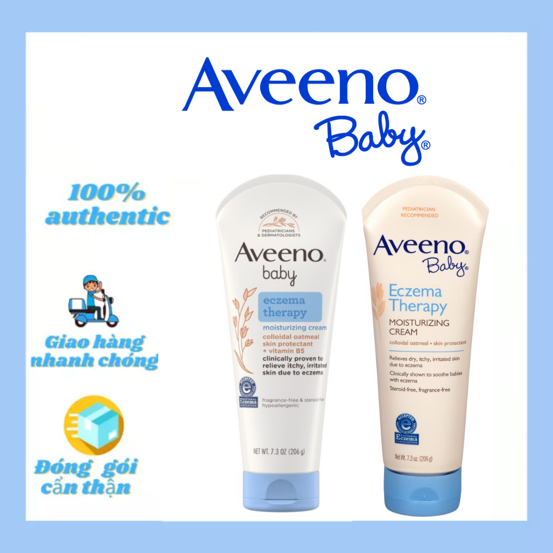 HCMKem Thoa Chàm Cho Bé Aveeno Baby Eczema Therapy Moisturizing Cream 206g